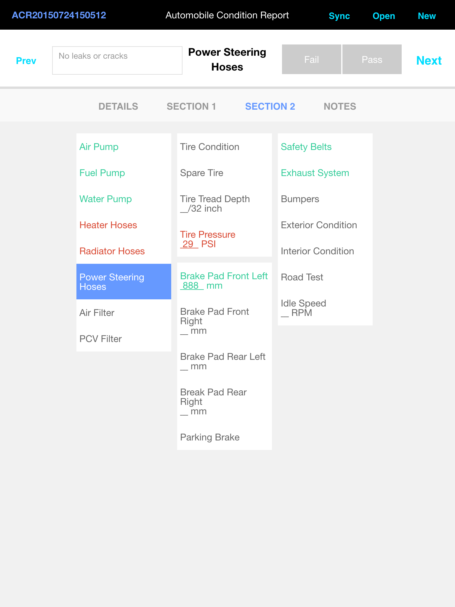 Alpha Anywhere Mobile Optimized Forms: Car Inspection Example