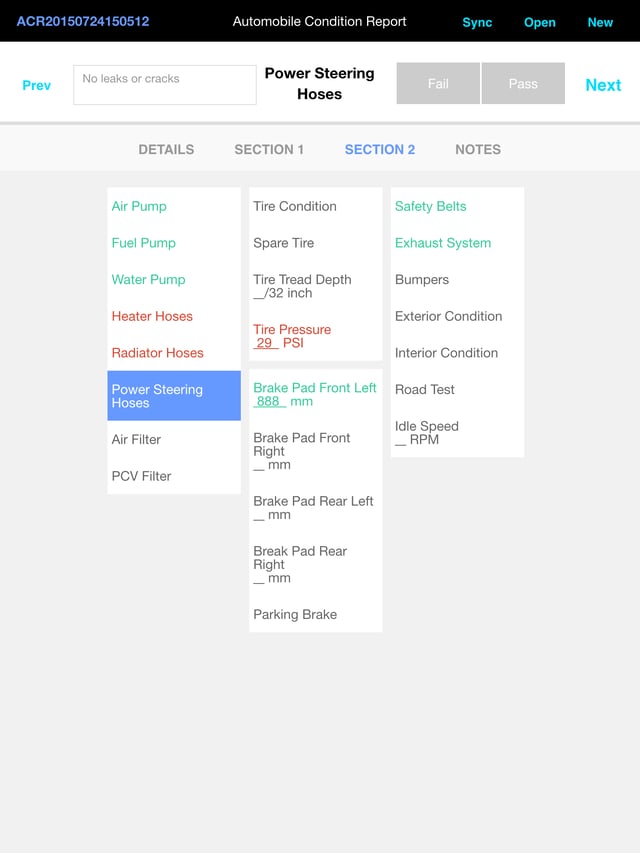 Alpha Anywhere Mobile Optimized Forms: Car Inspection Example