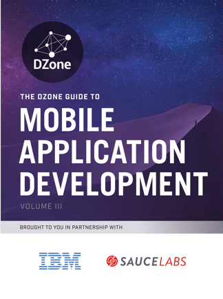 DZone 2016 Guide to Mobile Application Development
