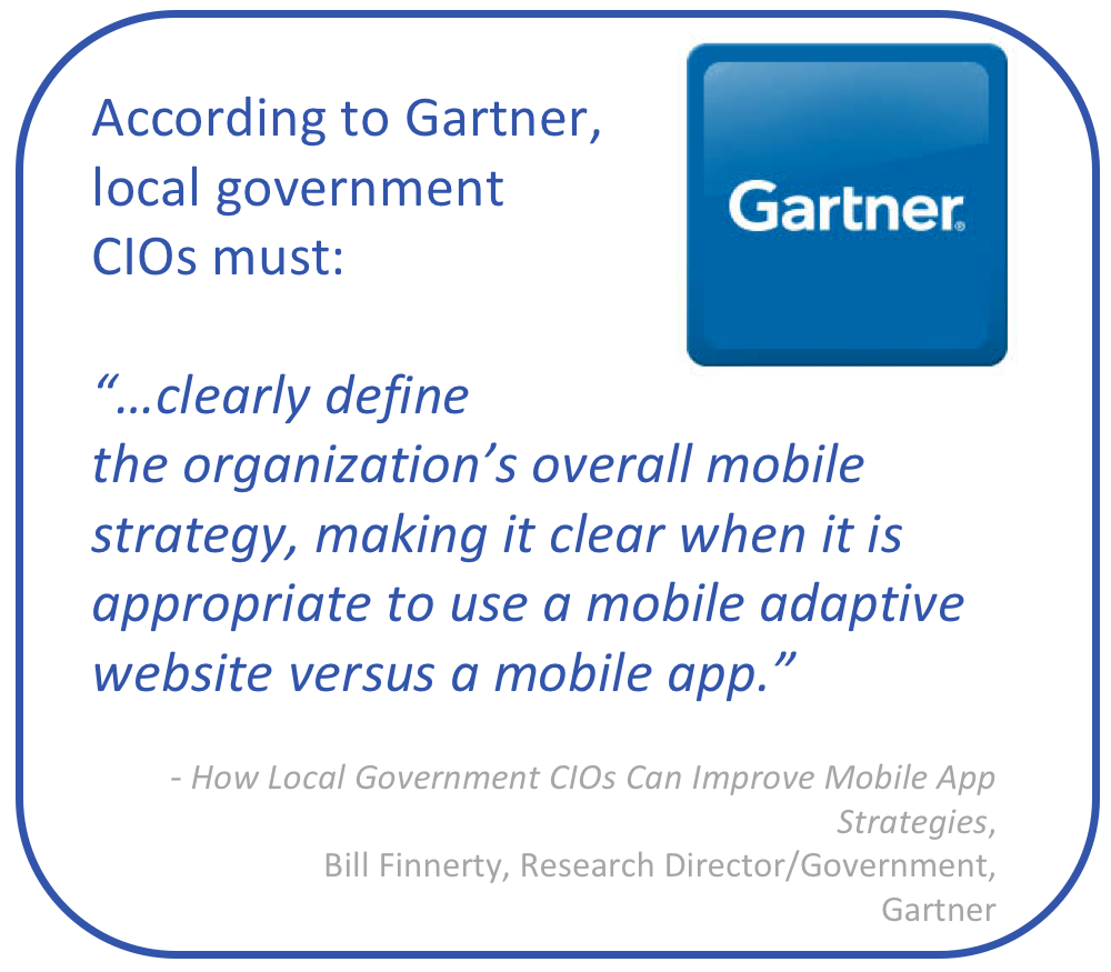 Gartner on government apps