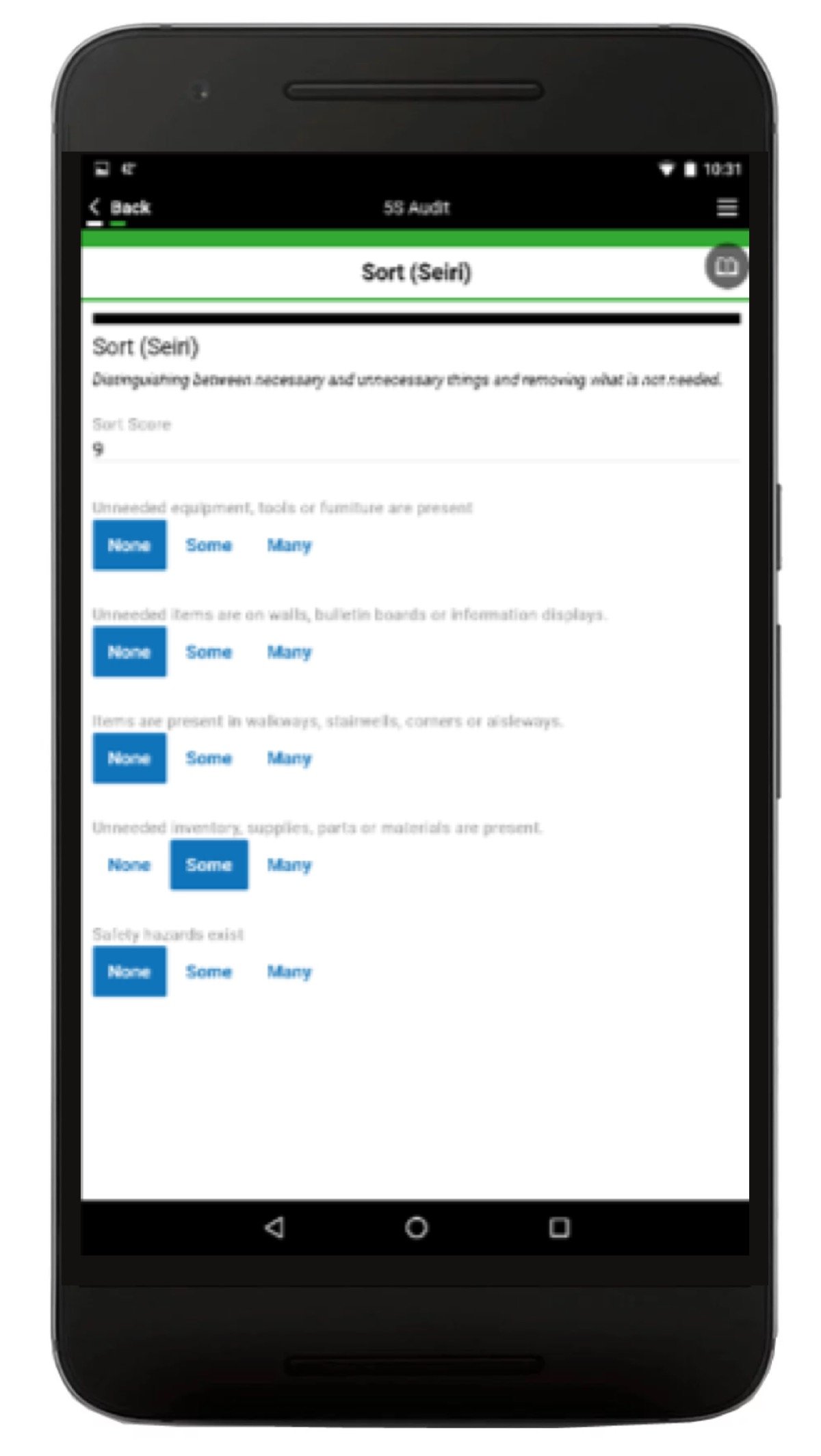 5S Audit App Screenshot 2