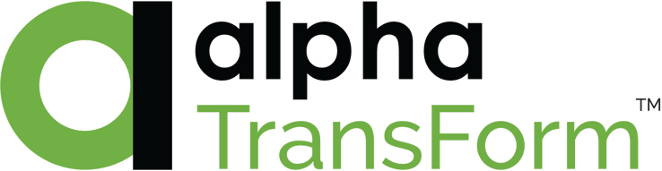 Alpha TransForm analytics dashboards