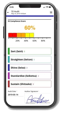 digital 5s audit app with 5s checklist