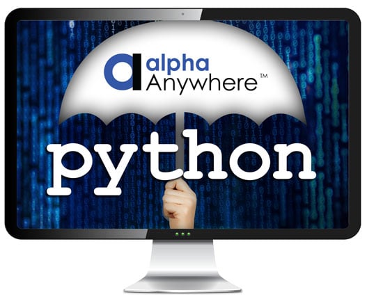 Alpha Anywhere supports Python