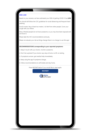 AlphaCOVID19ScreenRiskLow