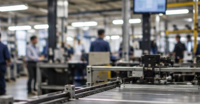 Critical production line data for ERP