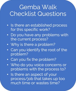 Gemba Walk Checklist Questions