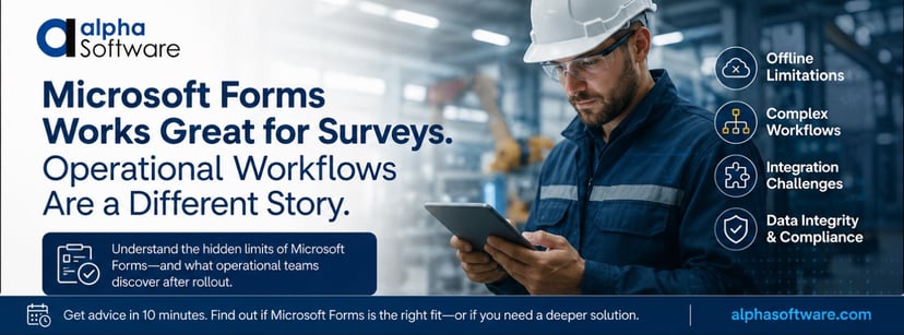 Microsoft Forms understanding operational workflow complexity
