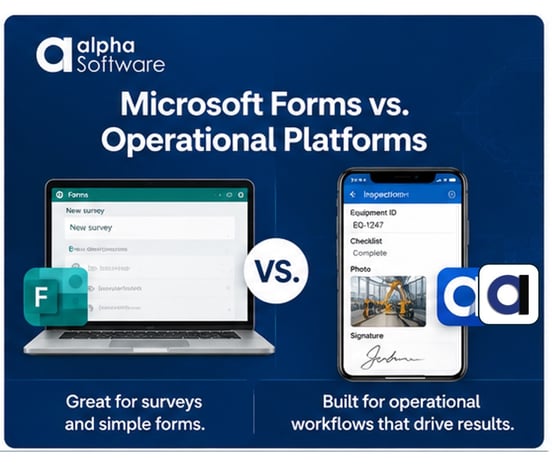 Microsoft Forms vs. Operational Workflows