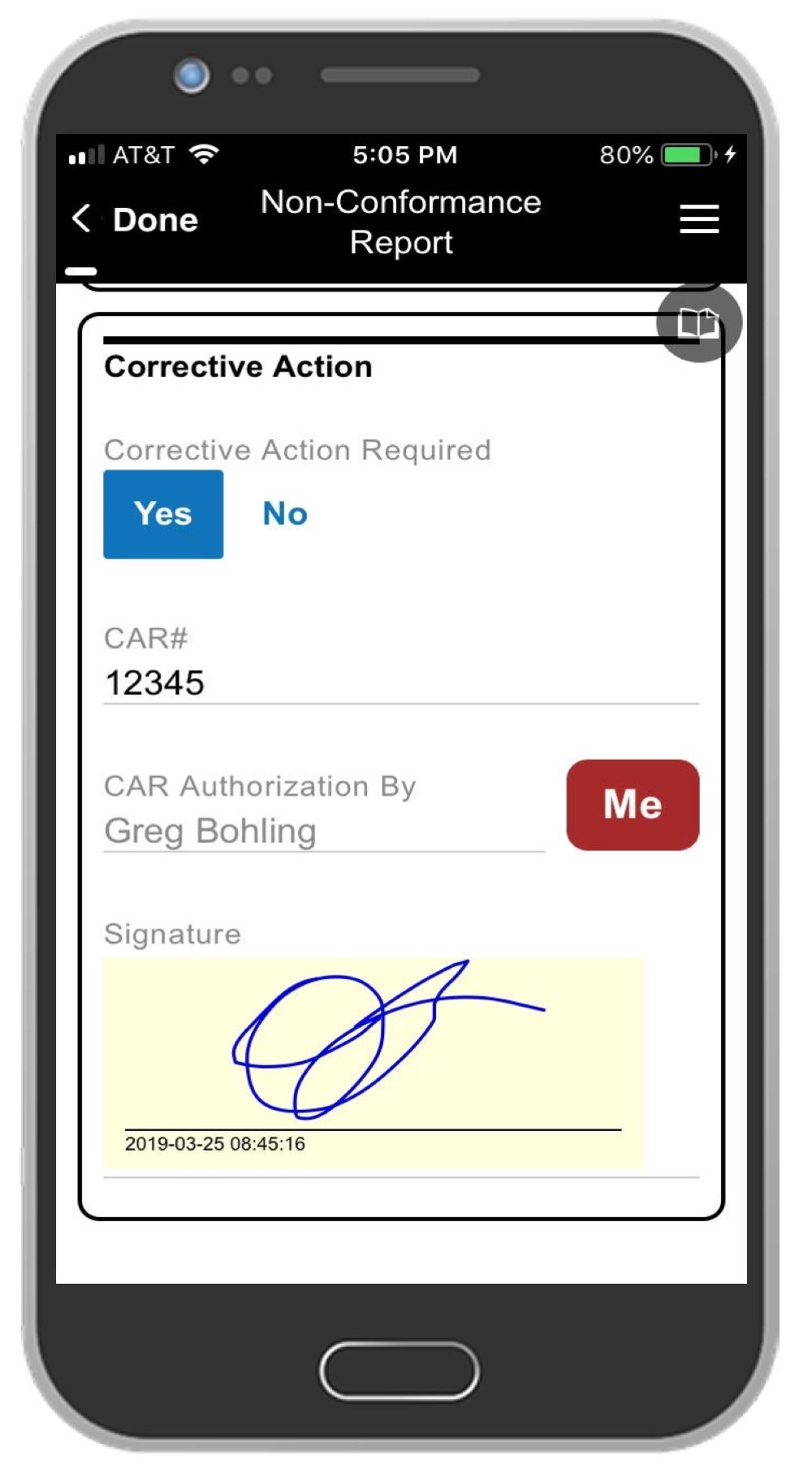 Inspector Signature QMS Software