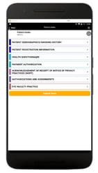 Alpha Software Patient Data Intake App