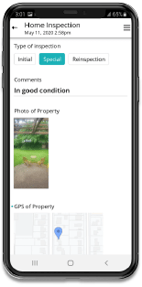 Mobile inspection app for building safety