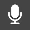 Speech to Text Audio Dark Square icon