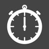 Stopwatch Dark Square icon