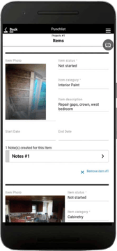 Construction Project Punch List App Productivity Tool
