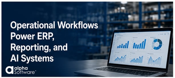 operational workflows power erp, reporting and ai systems