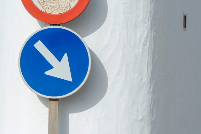 Traffic sign concept illustrating how HTTP redirects forward users to a new destination.