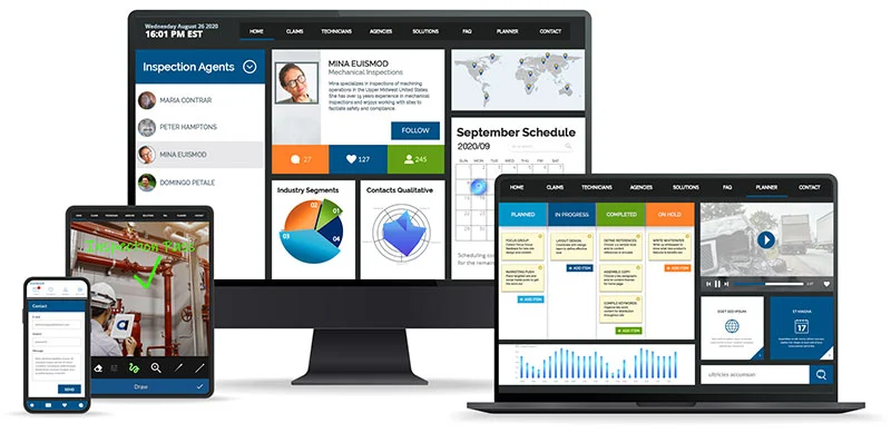 Alpha TransForm promotional graphic showing its digital forms solution for data collection and analysis on a smartphone, tablet, and laptop screen with the Alpha Software logo.