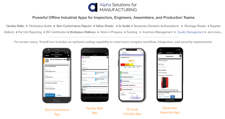 Alpha Software App Templates