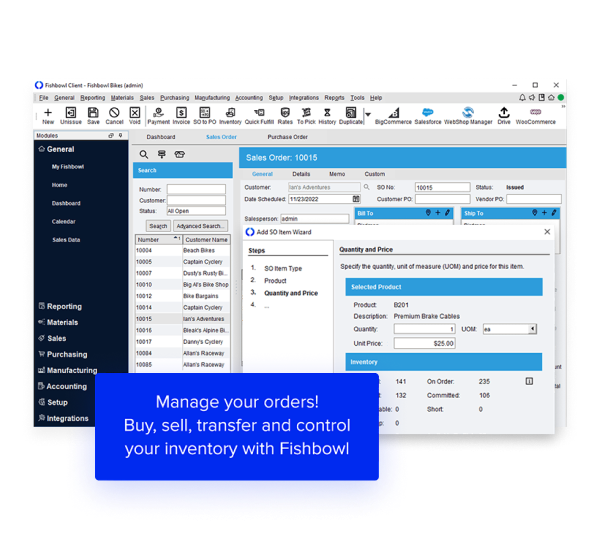 Fishbowl’s inventory management software