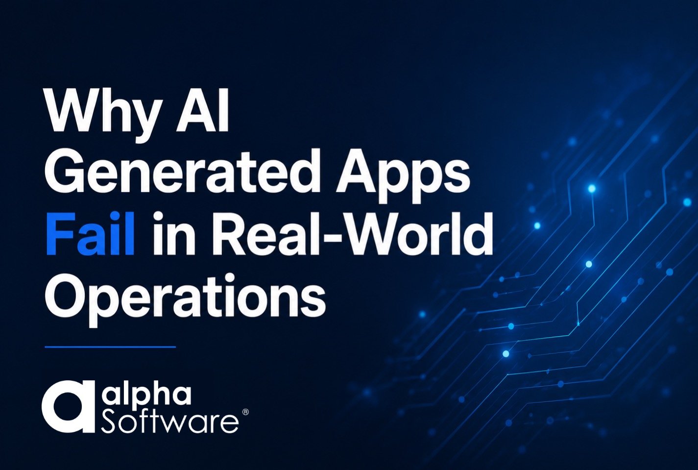 Learn why AI apps aren't suitable for real-world operations