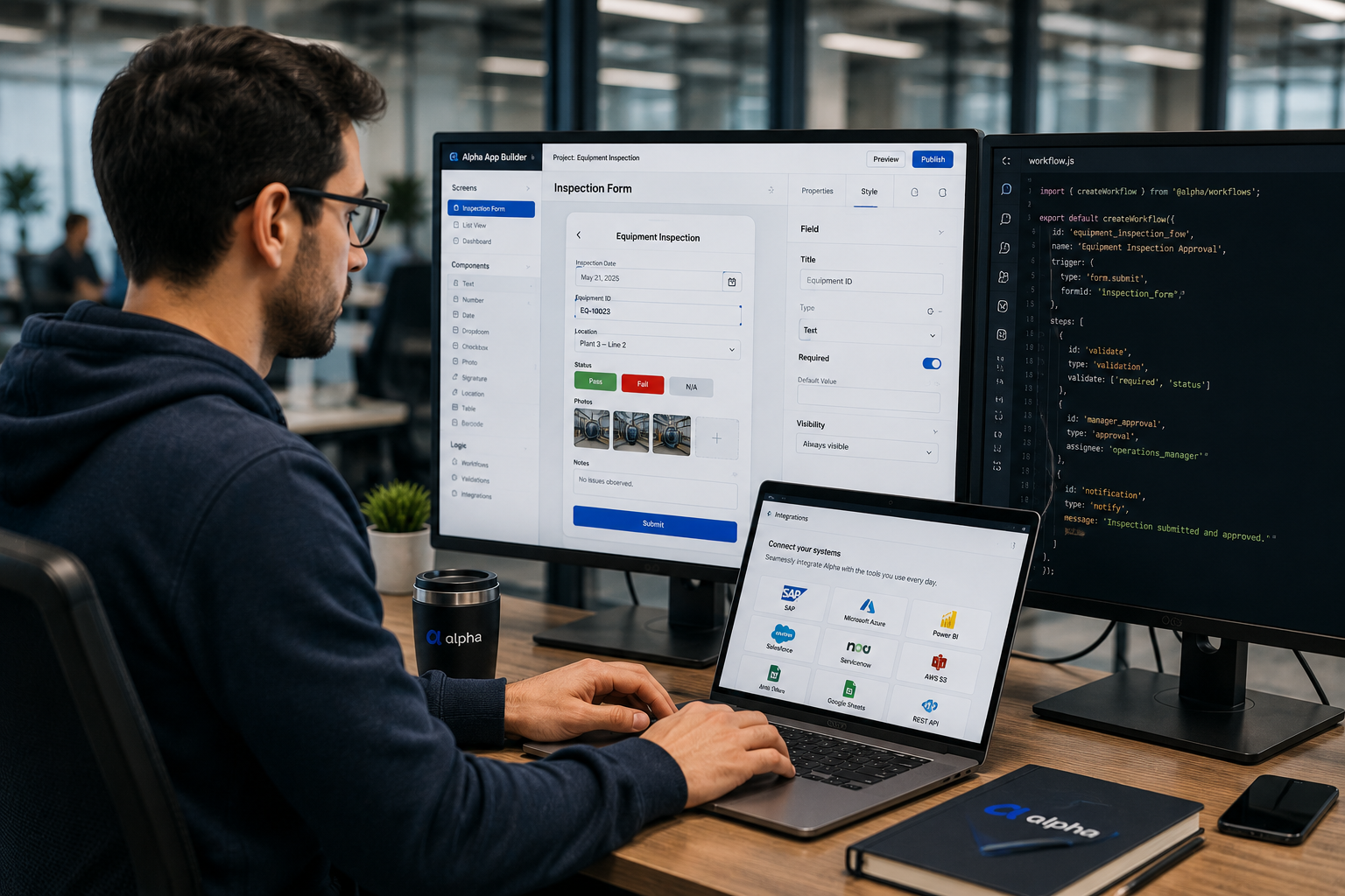 Developer building operational applications