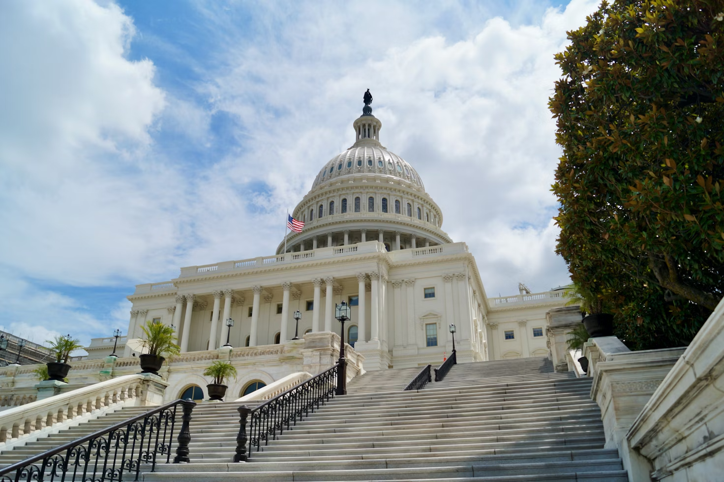 A view of the United States Capitol building
