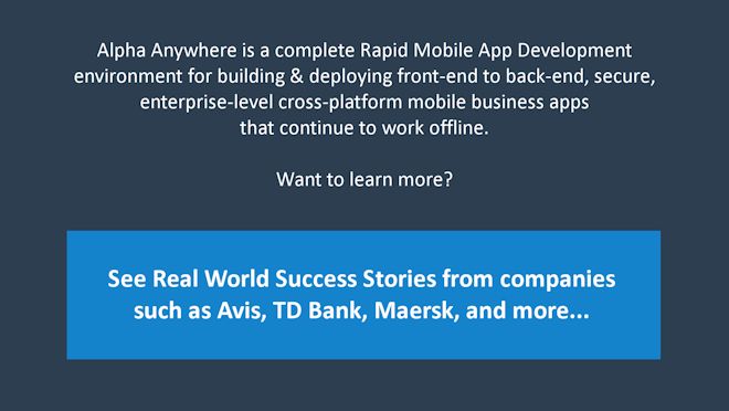 Rapid mobile app development techniques
