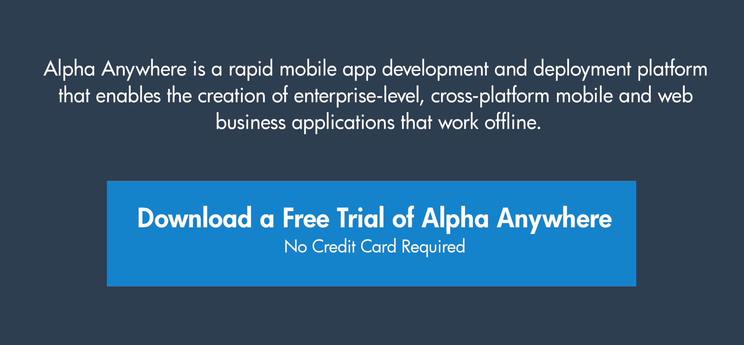 Enterprise mobile software trial