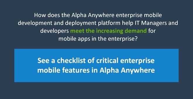 Build mobile enterprise apps